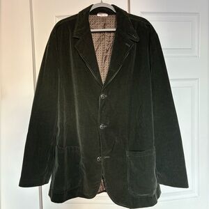 Ermenegildo Zegna Dark Green Corduroy Jacket